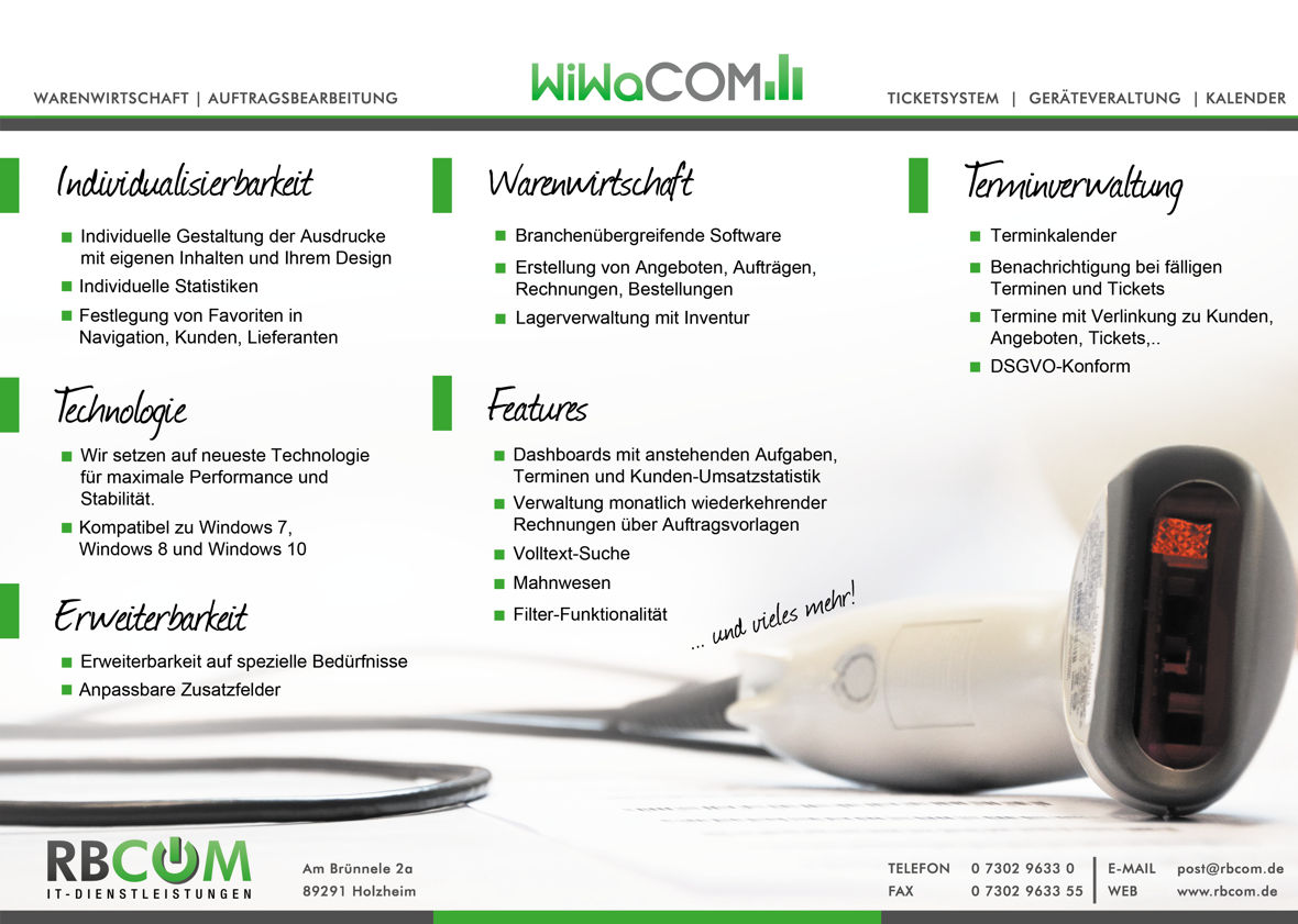 WiWaCOM Flyer - Rückseite